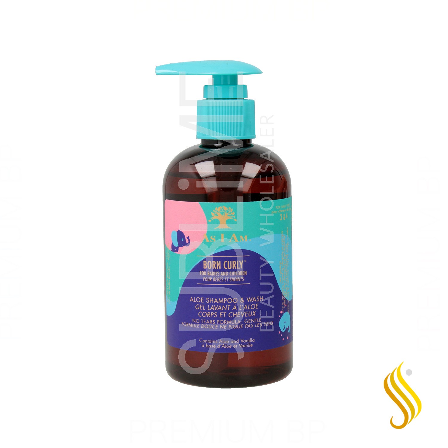 As I Am Born Curly Aloe Shampooing & Lavage 240ML/8OZ (Enfants)