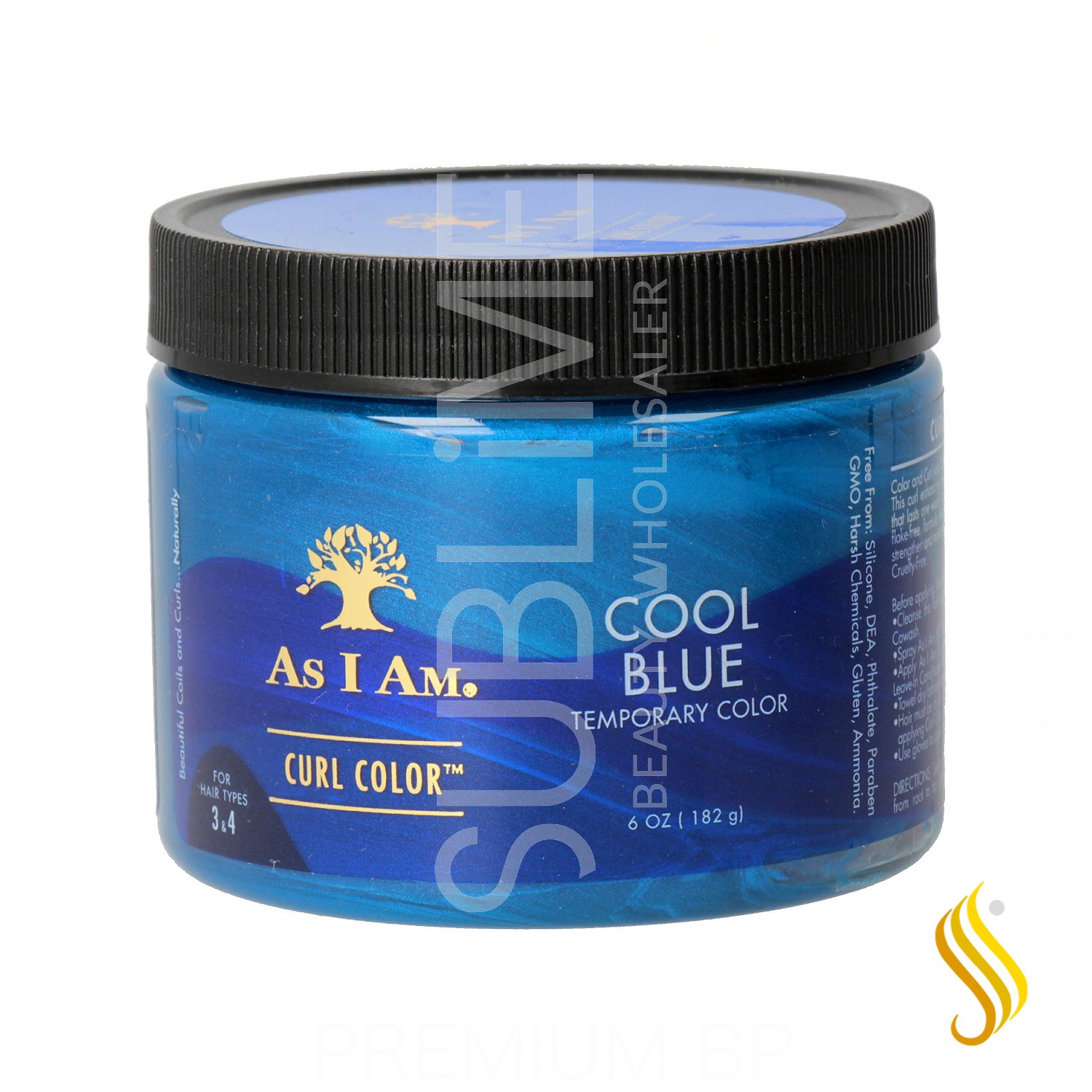 As I Am Curl Cor Tonalidade Cor Azul Frio Temporário 182 g