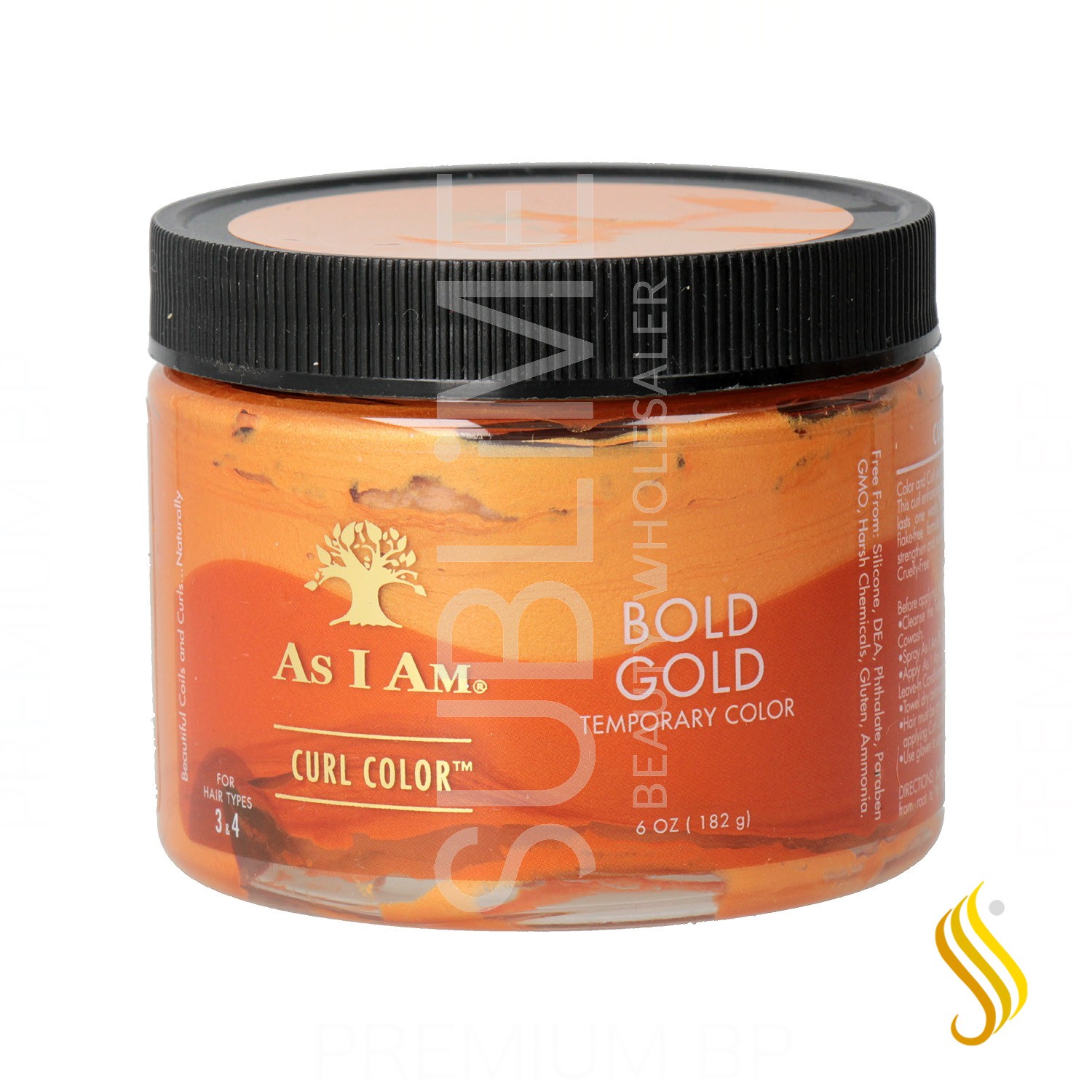 As I Am Curl Cor Temporária Matiz Negrito Dourado 182 g