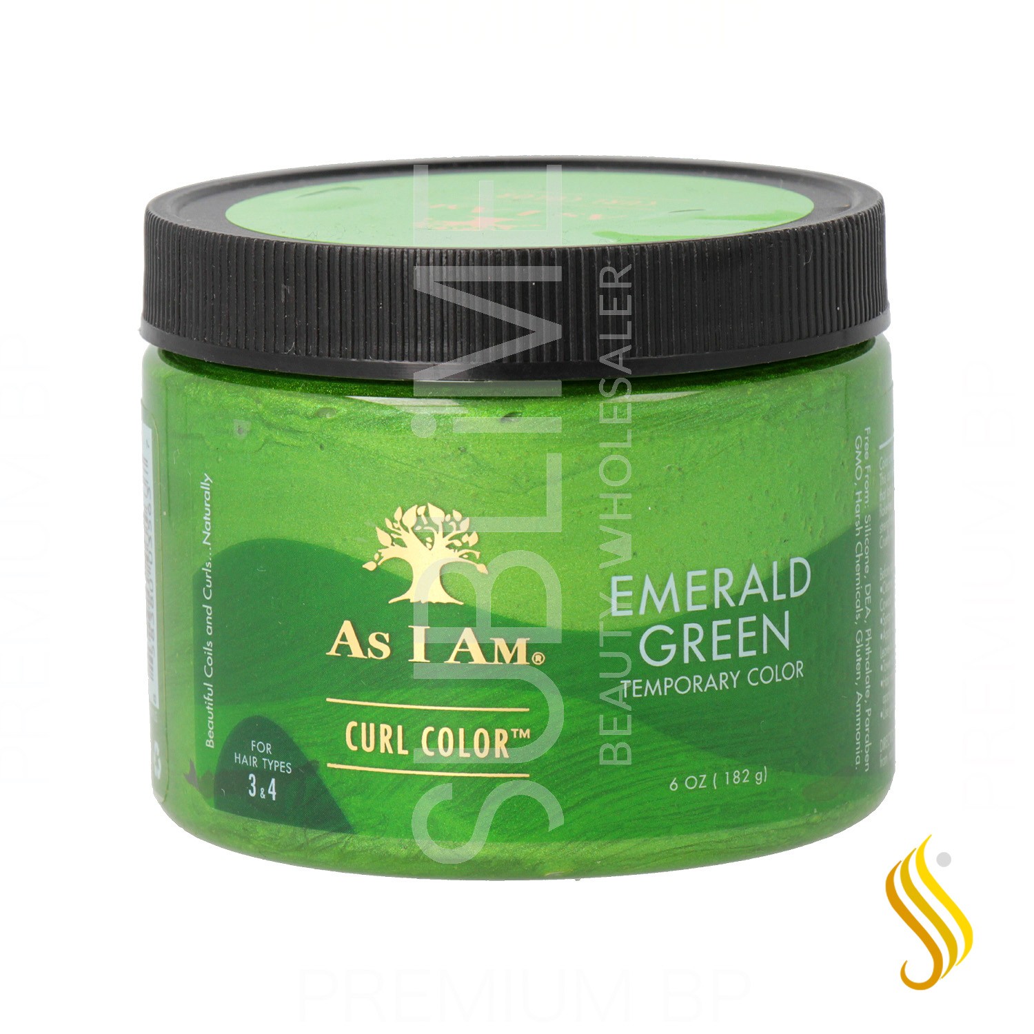As I Am Curl Cor Cor Temporária Matiz Verde Esmeralda 182 g