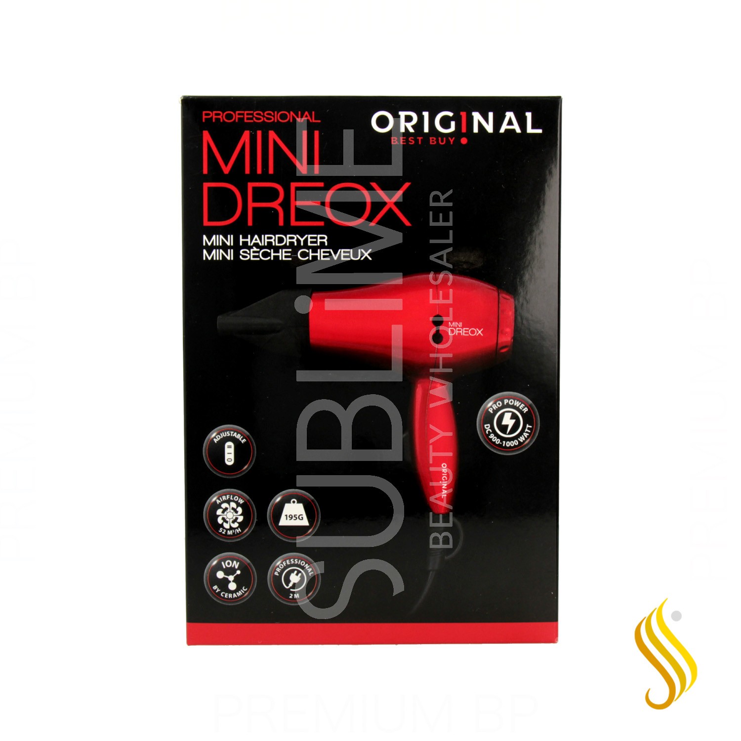 Sinelco Dreox Hair Dryer Mini Red