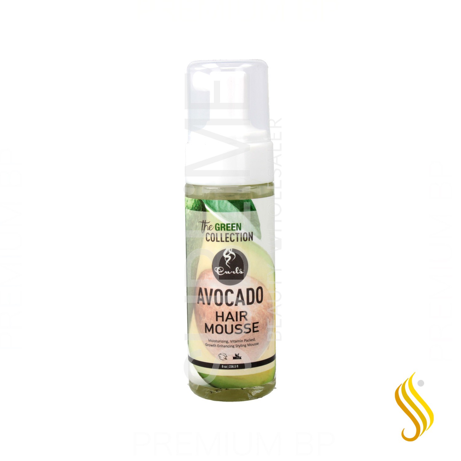 Mousse De Cabelo Com Abacate Curls The Green Collection 236 ml