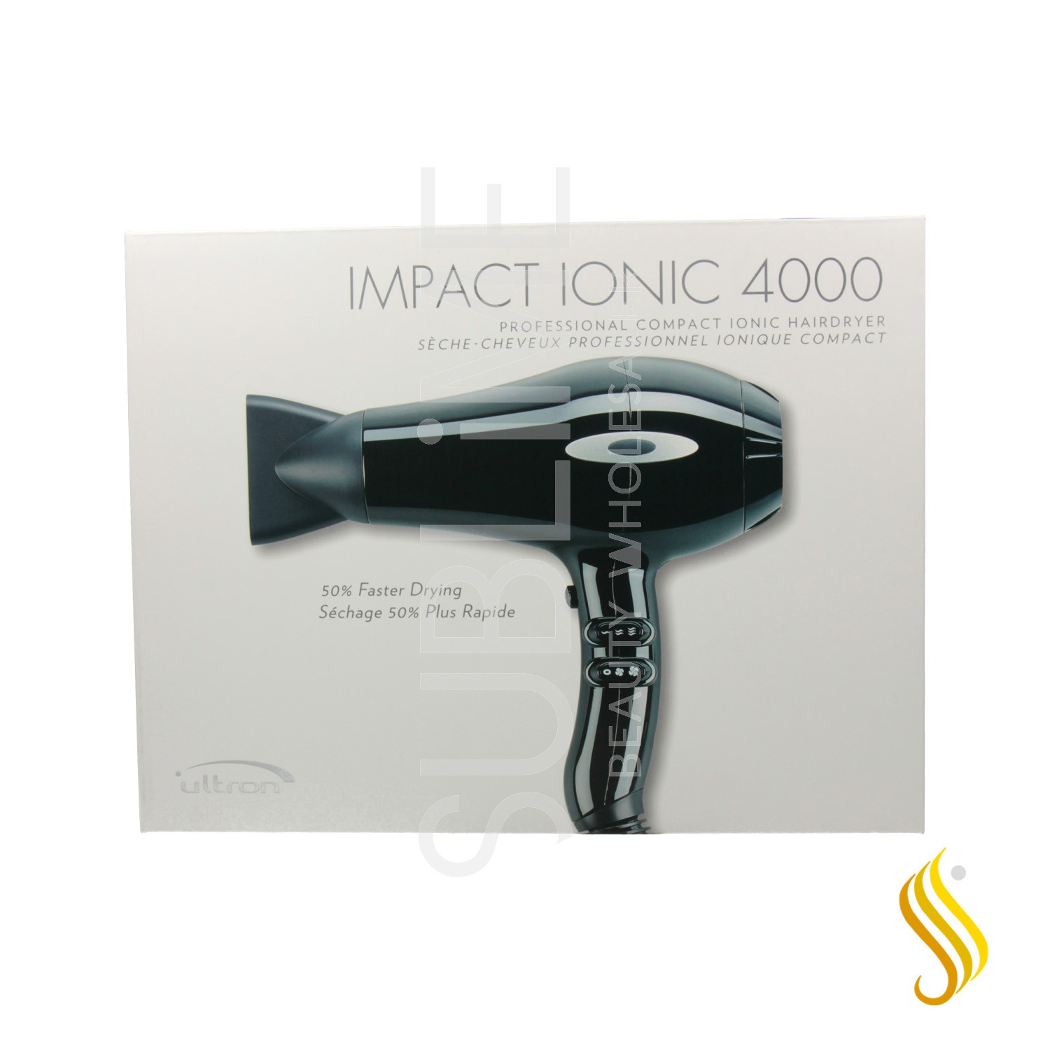 Sinelco Ultron Impact Ionic 4000 Hairdryer Black