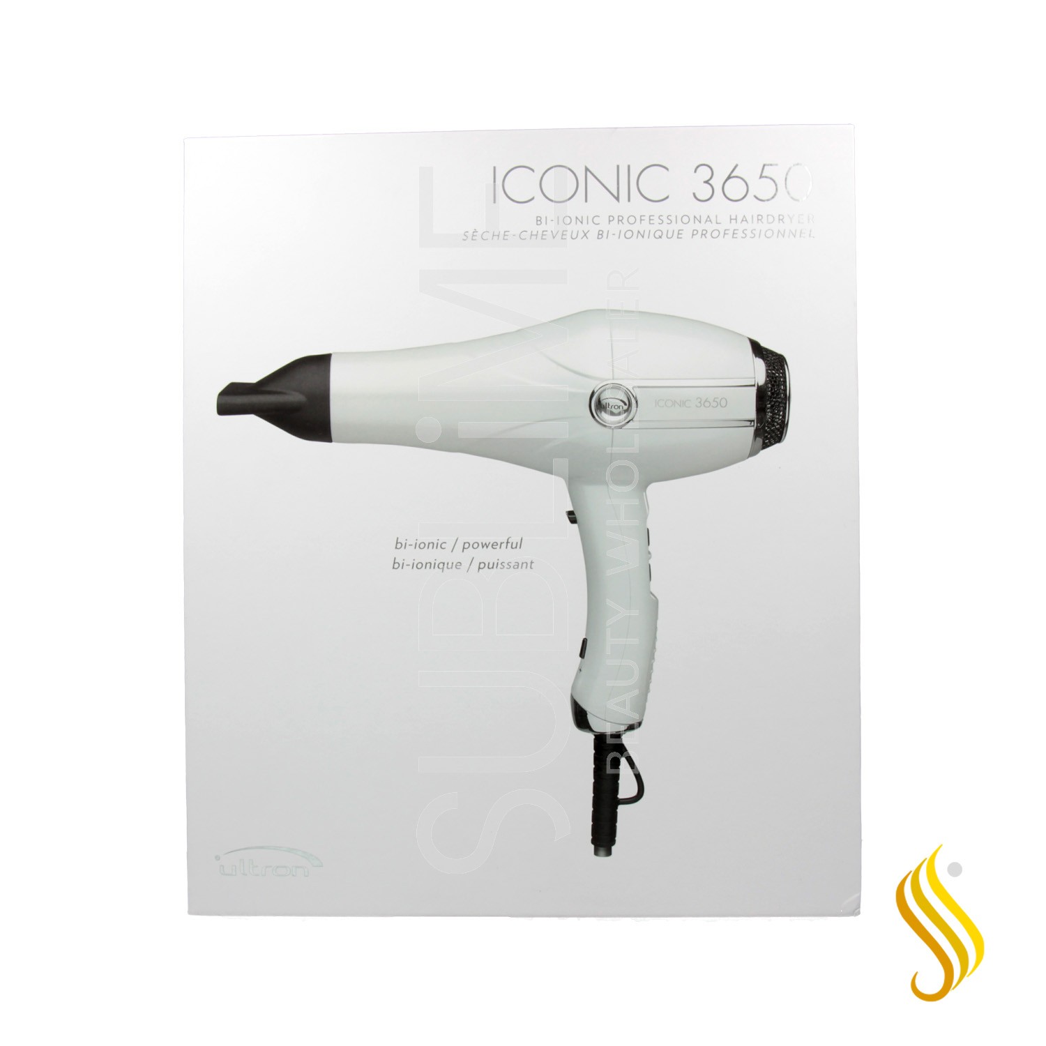 Sèche-cheveux Sinelco Ultron Iconic 3650 Blanc