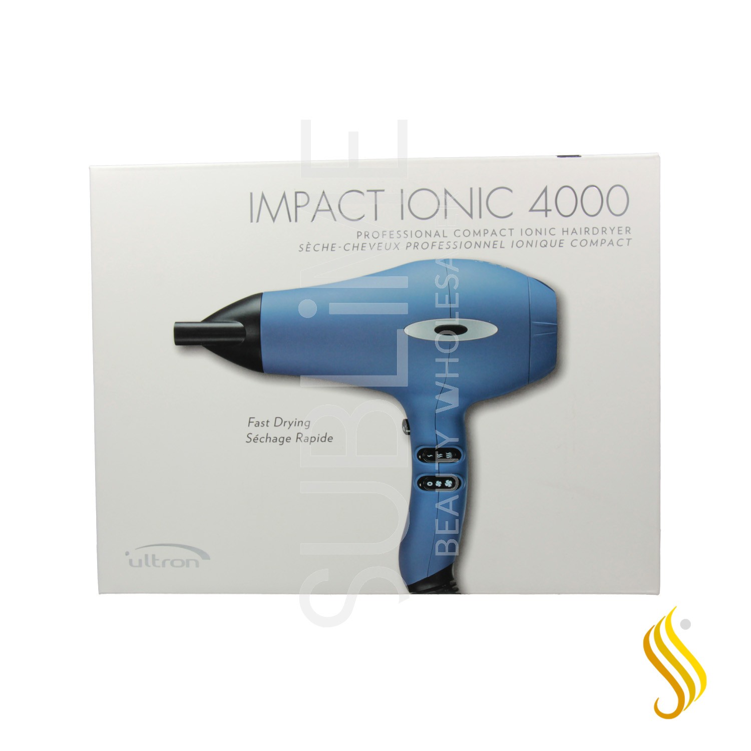 Sèche-cheveux Sinelco Ultron Impact Ionic 4000 Bleu Marine