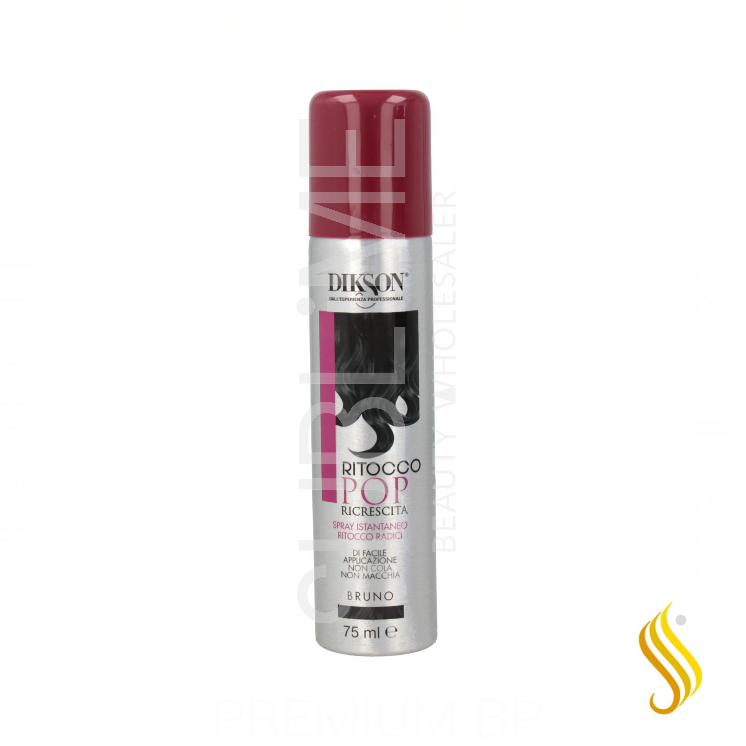 Dikson Ritocco Pop Spray Instantáneo Retoque para Raíces 75 ml Color Marrón