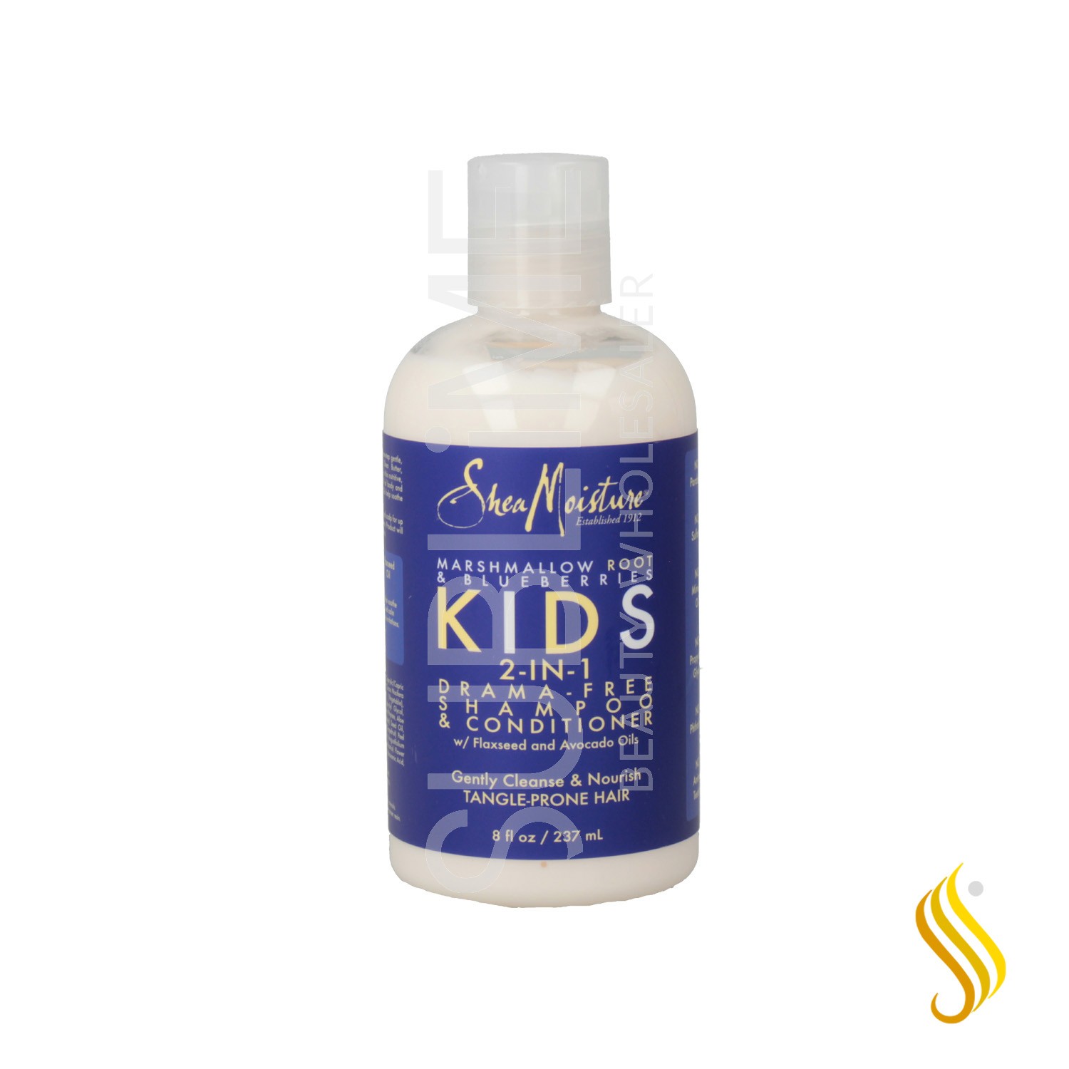 Shea Moisture Marshmallow Root & Blueberries Kids 2-In-1 Drama-Free Champú & Acondicionador 237 ml