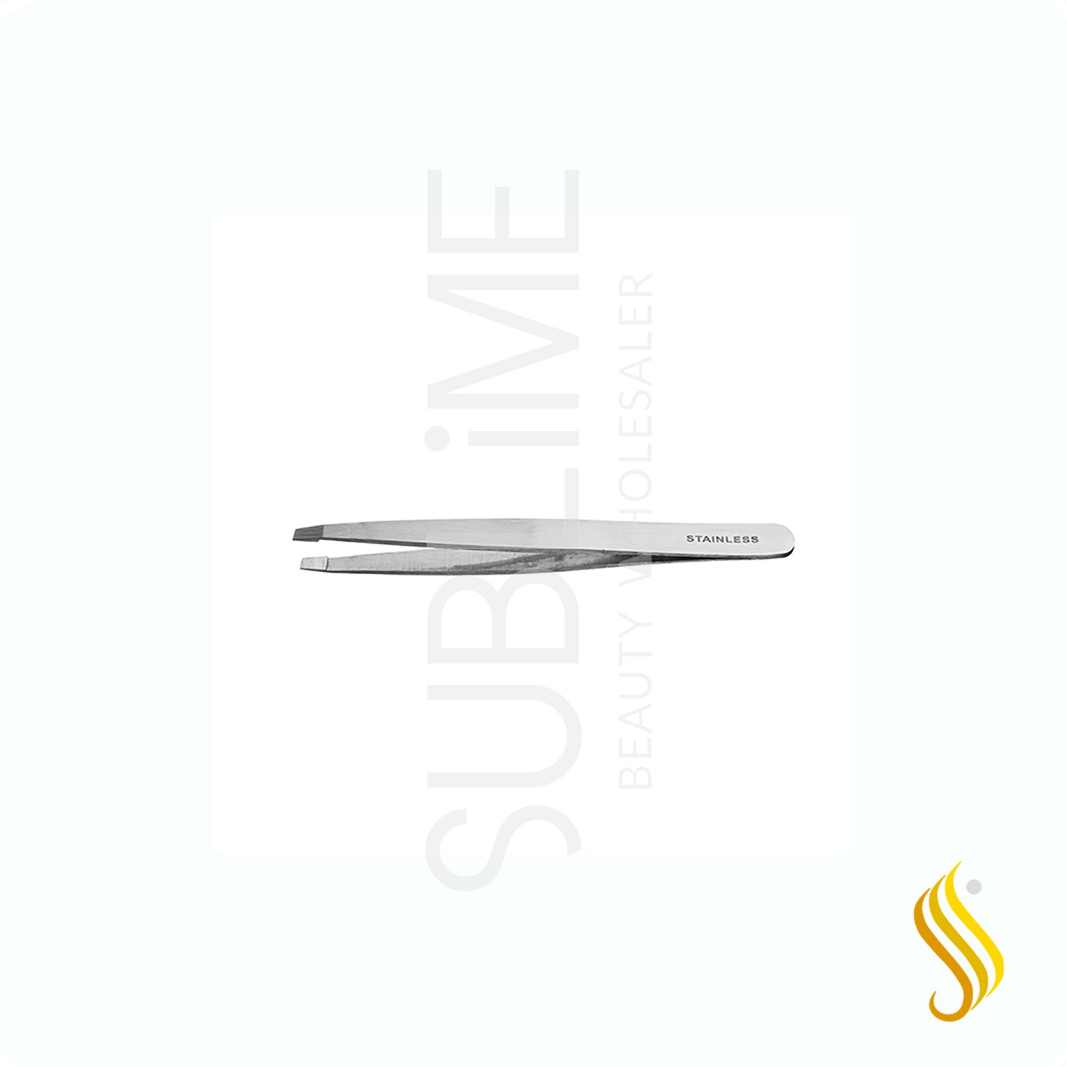 Eurostil Pinza Depilar Inox Punta Recta 9.5 cm