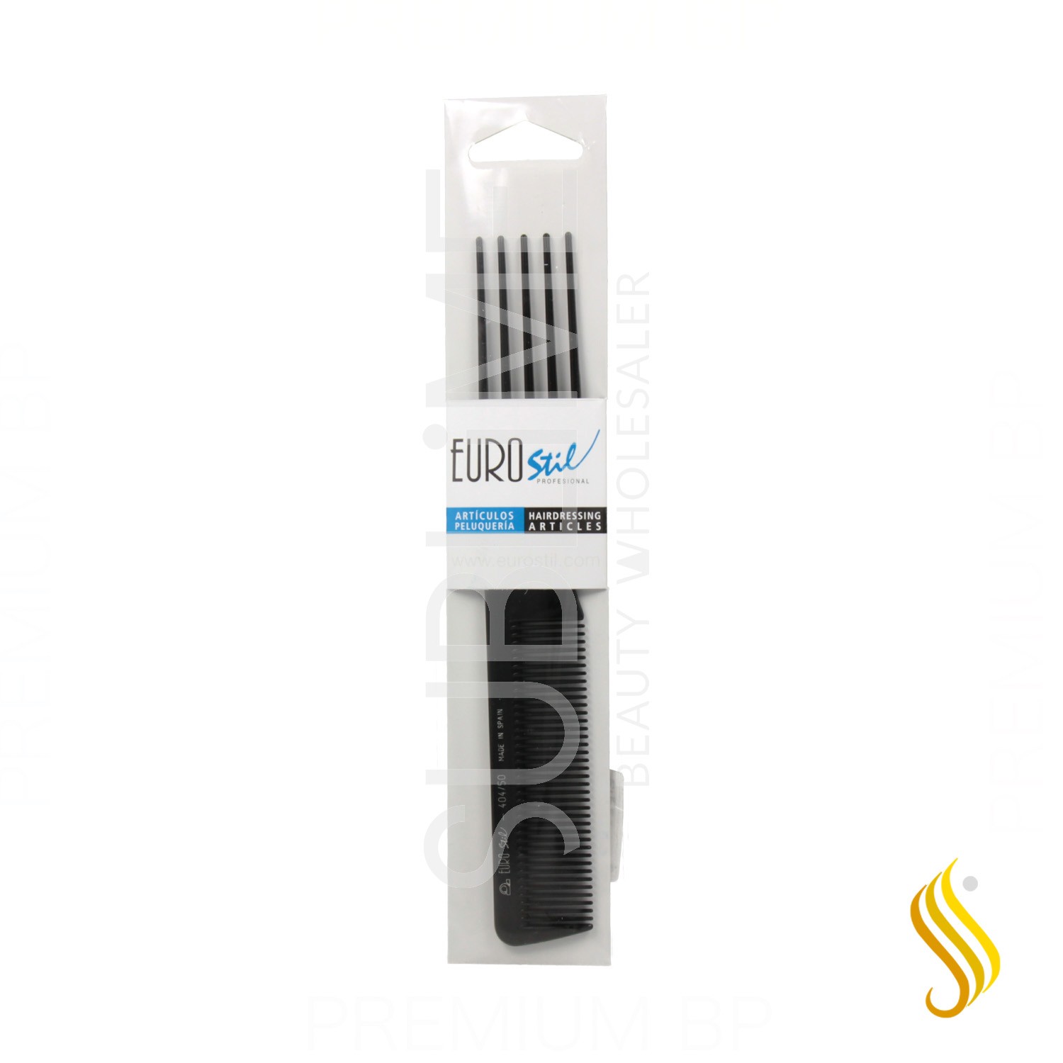 Eurostil Shaker Pente 5 pontas pretas 19 cm