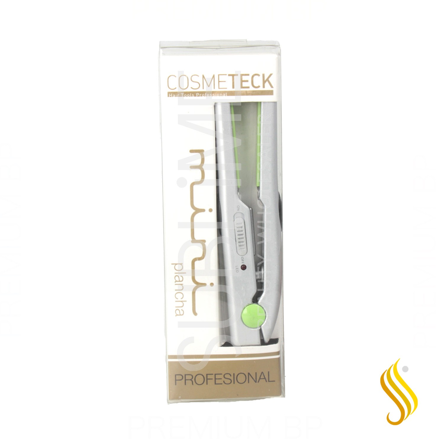 Daf Cosmeteck Mini Plancha Silver con Funda (1123)