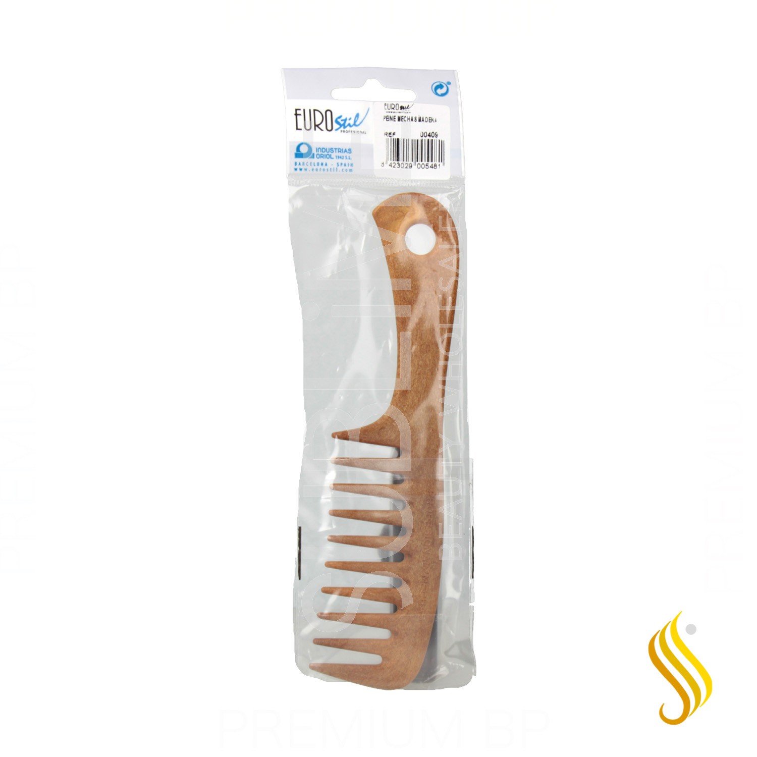 Eurostil Peine Mechas Madera