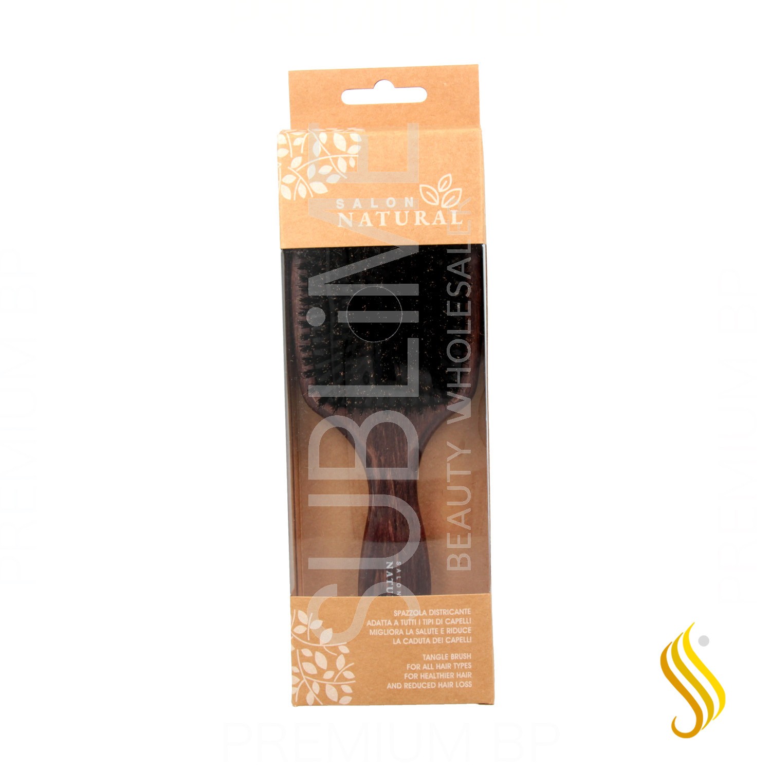 Xanitalia Brosse Démêlante Professionnelle en Bois 100% Sanglier