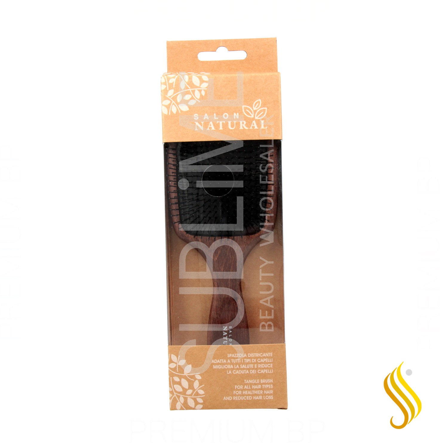 Xanitalia Professional Nylon Detangling Wood Brush
