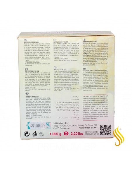 Depil Ok Cera Natural Pearl 1000 gr