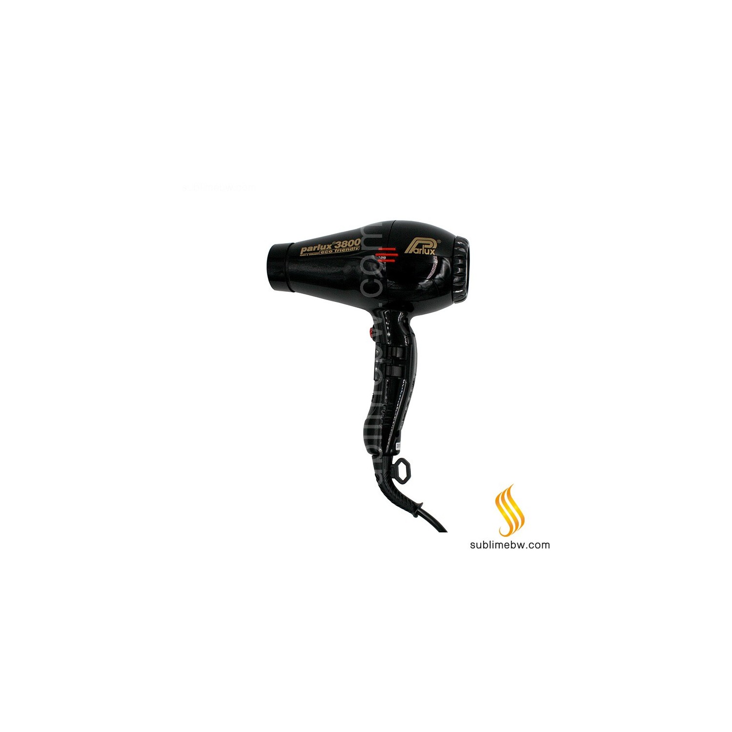 Parlux Secador Eco Negro 3800 Ionic & Ceramic