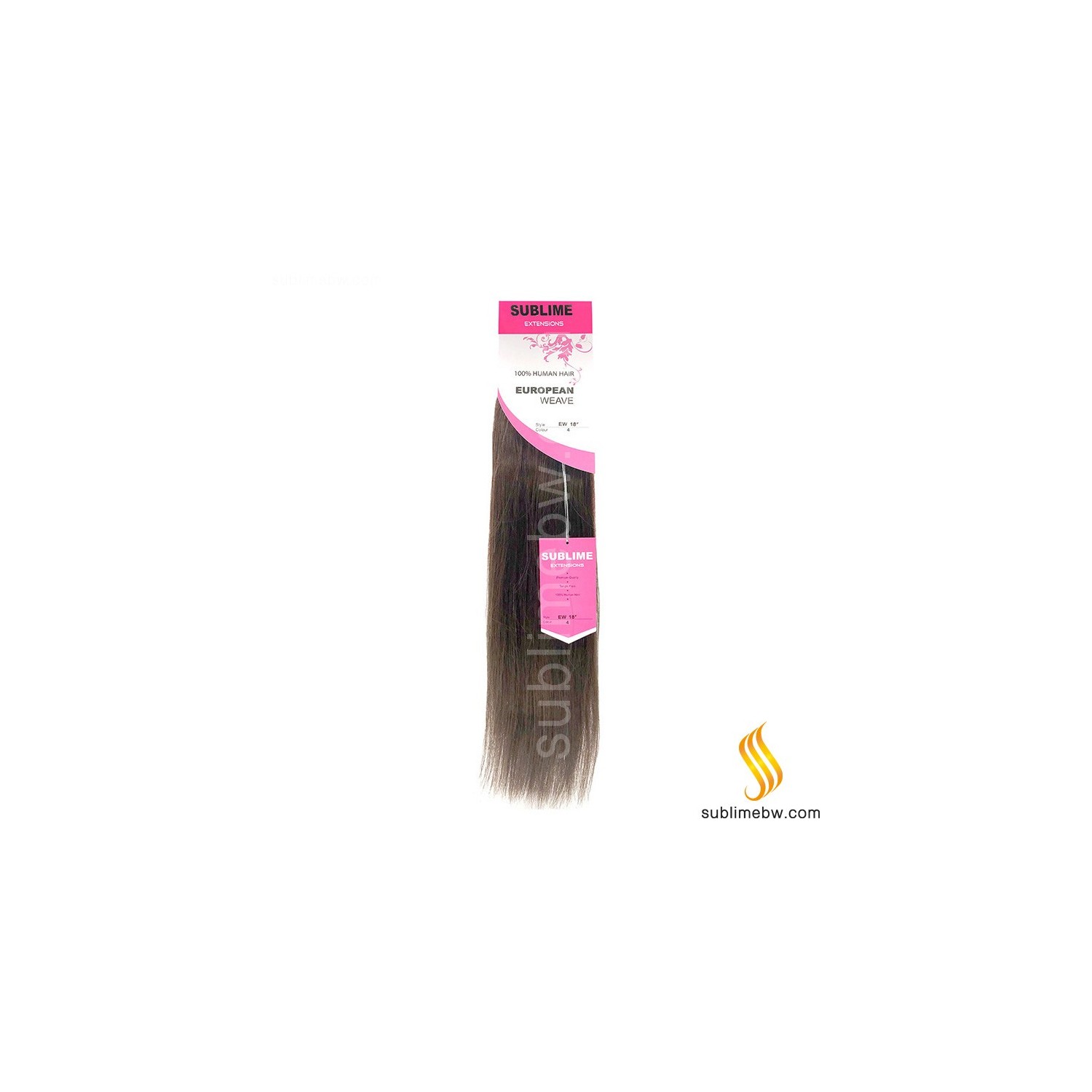 Sublime Extensions European Weave 18" Nº 4