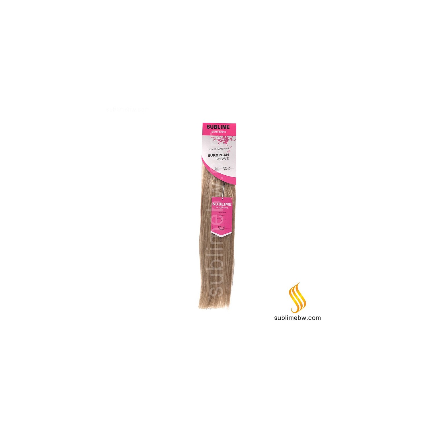 Sublime Extensions European Weave 18" Nº P8/22