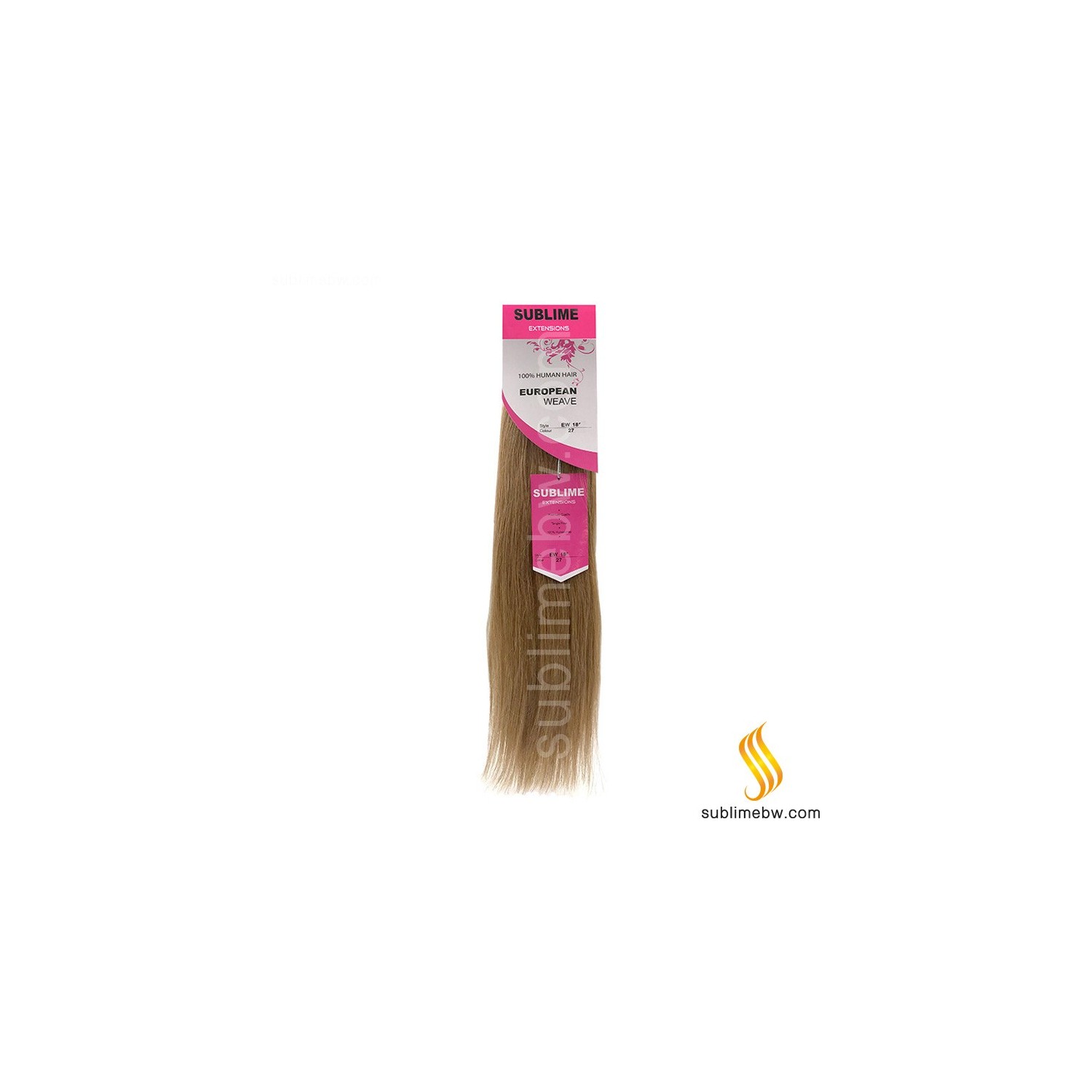 Sublime Extensions European Weave 18" Nº 27