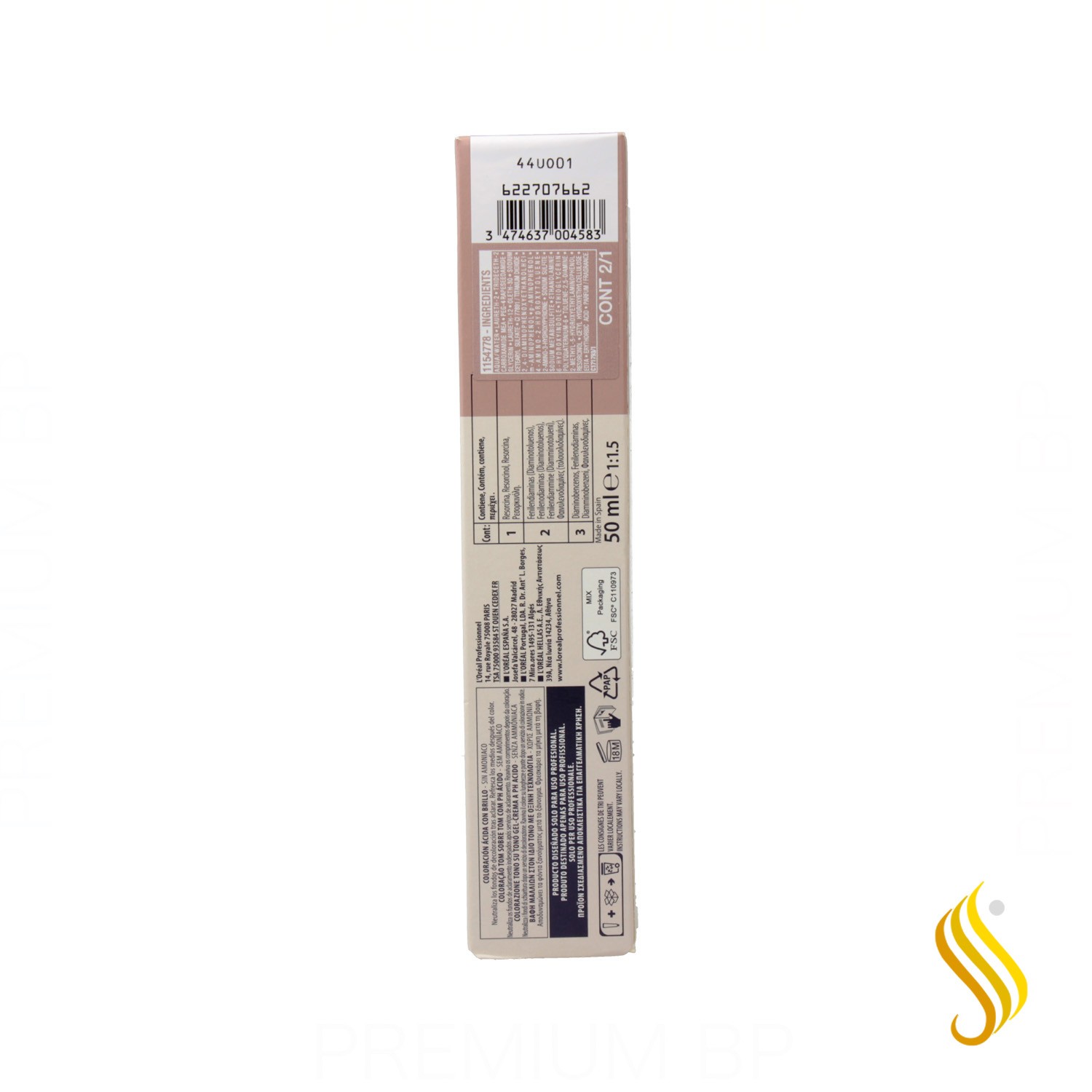 Loreal Dia Light Teinte sans ammoniaque 50 ml Couleur 7.31
