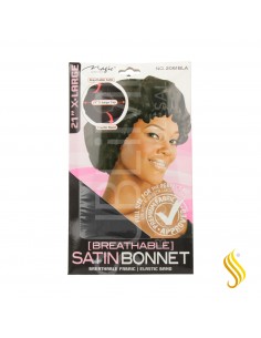 Magic Collection Satin Bonnet Black 21"X Large