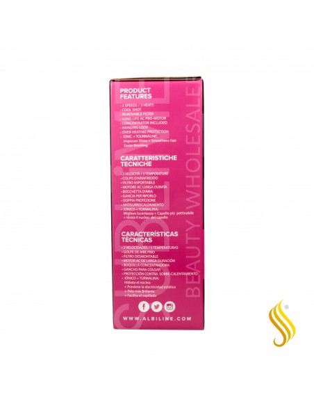 Albi Hair Dryer Ionic Tourmalina Pink (3400p)