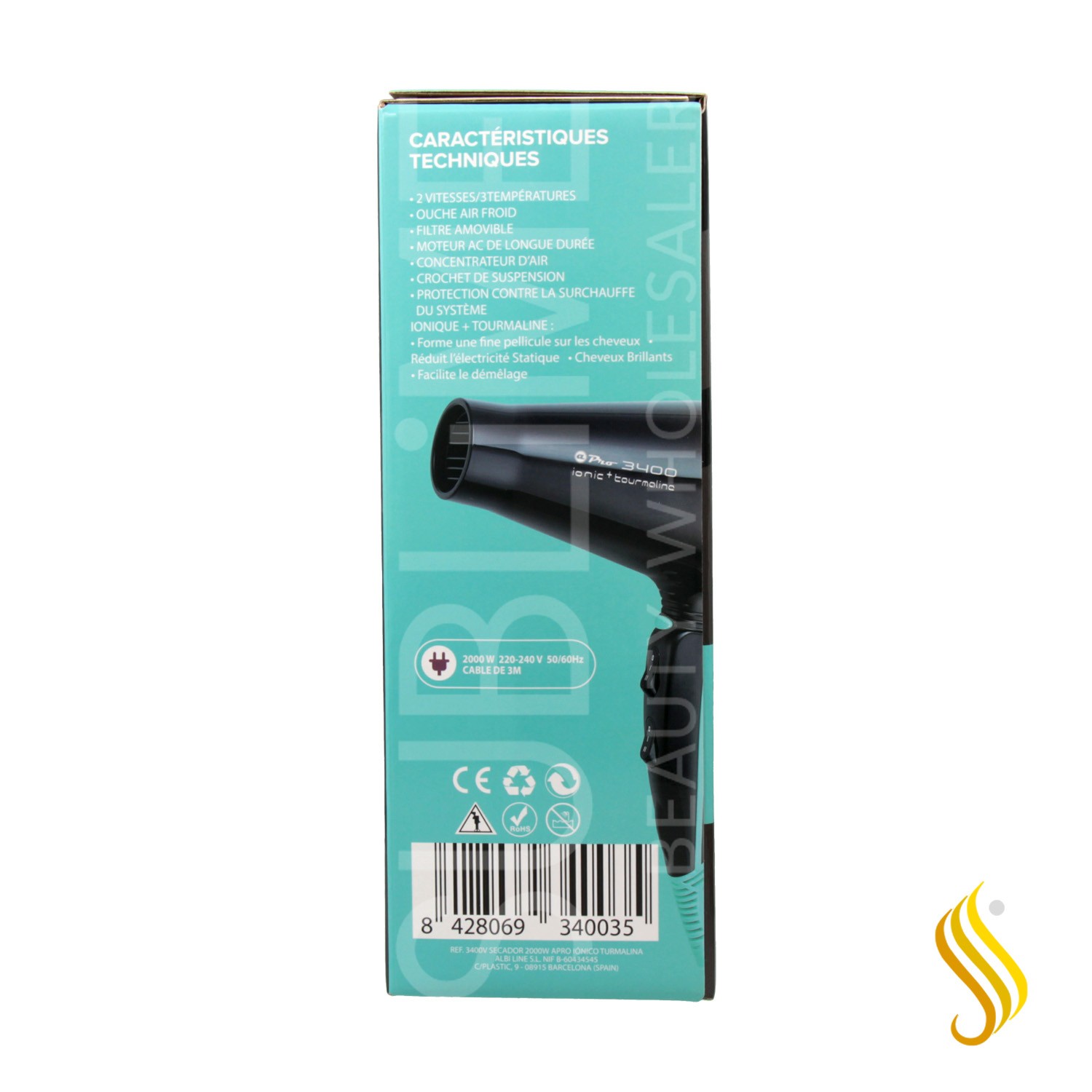 Albi Secheuse Ionic Tourmalina Green (3400v)