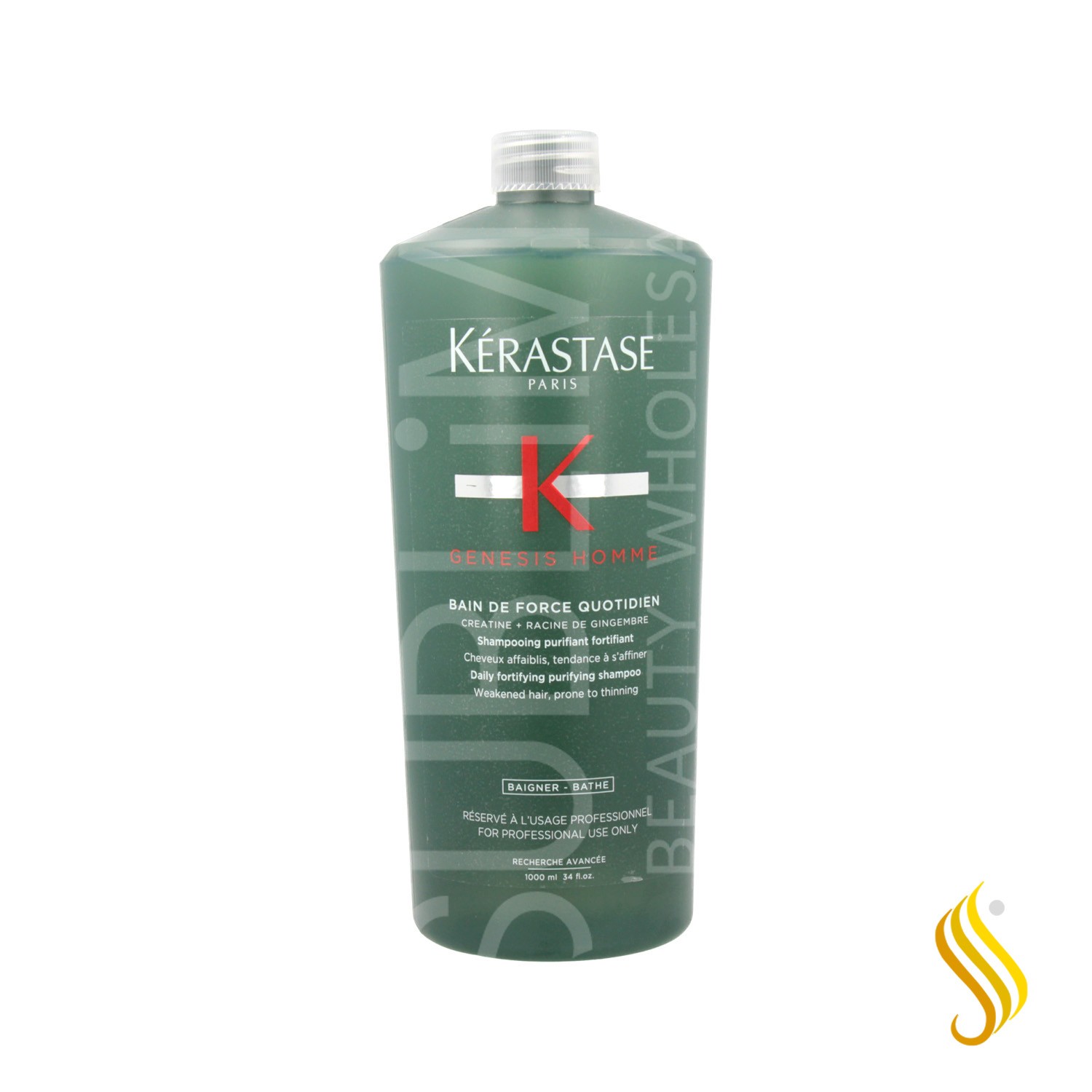 Kerastase Genesis Homme Bain Force Quotidien Shampooing 1000ml