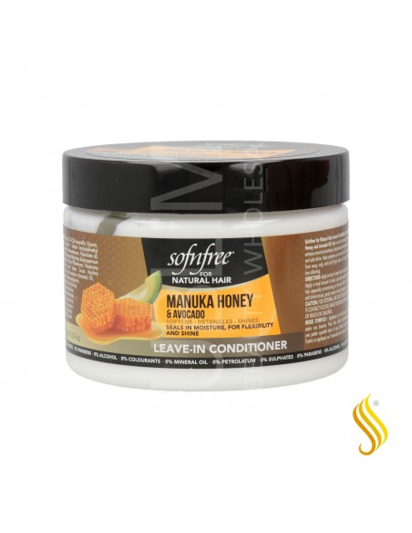 Sofn Free Natural Hair Revitalisant sans rinçage au miel de manuka et à l'avocat 325 ml