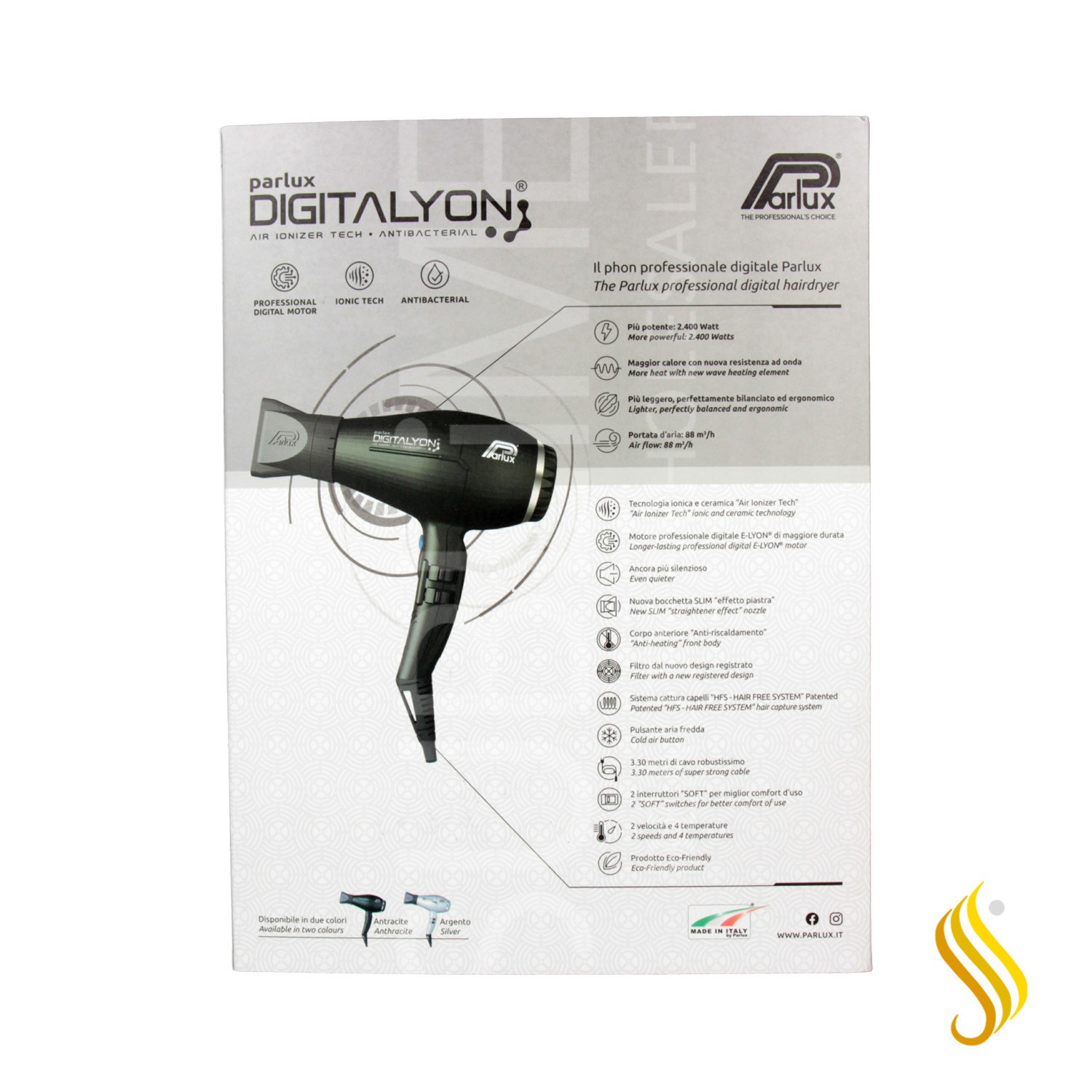 Sèche-linge Parlux Digitalyon Anthracite