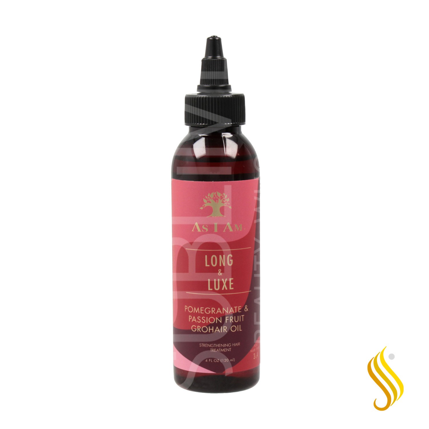 As I Am Long And Luxe Grenade Fruit de la Passion Huile Grohair 120ml