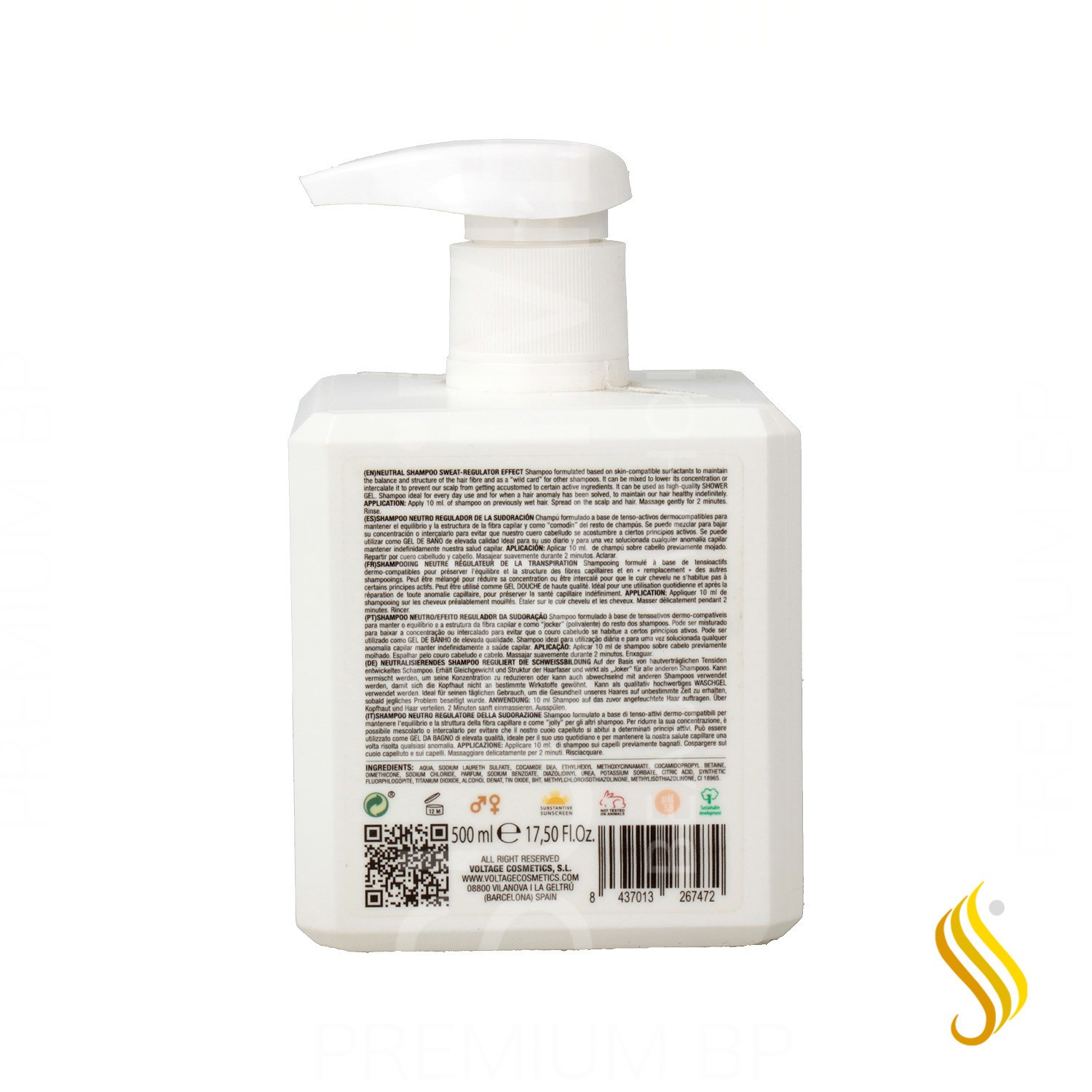 Voltage Professionnel Shampooing Neutre 450 Ml (b)