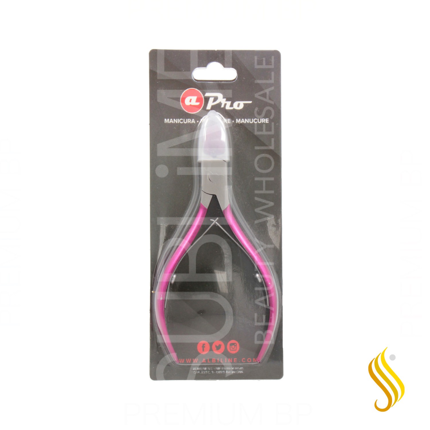 Albi Pince à Ongles Main Pro Fuchsia 10 cm