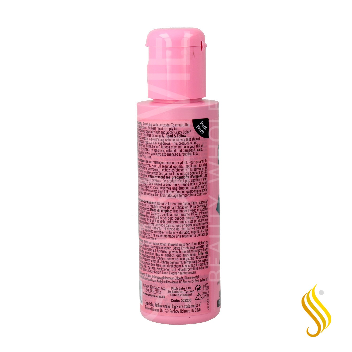 Crazy Couleur 45 Peacock Blue 100 Ml
