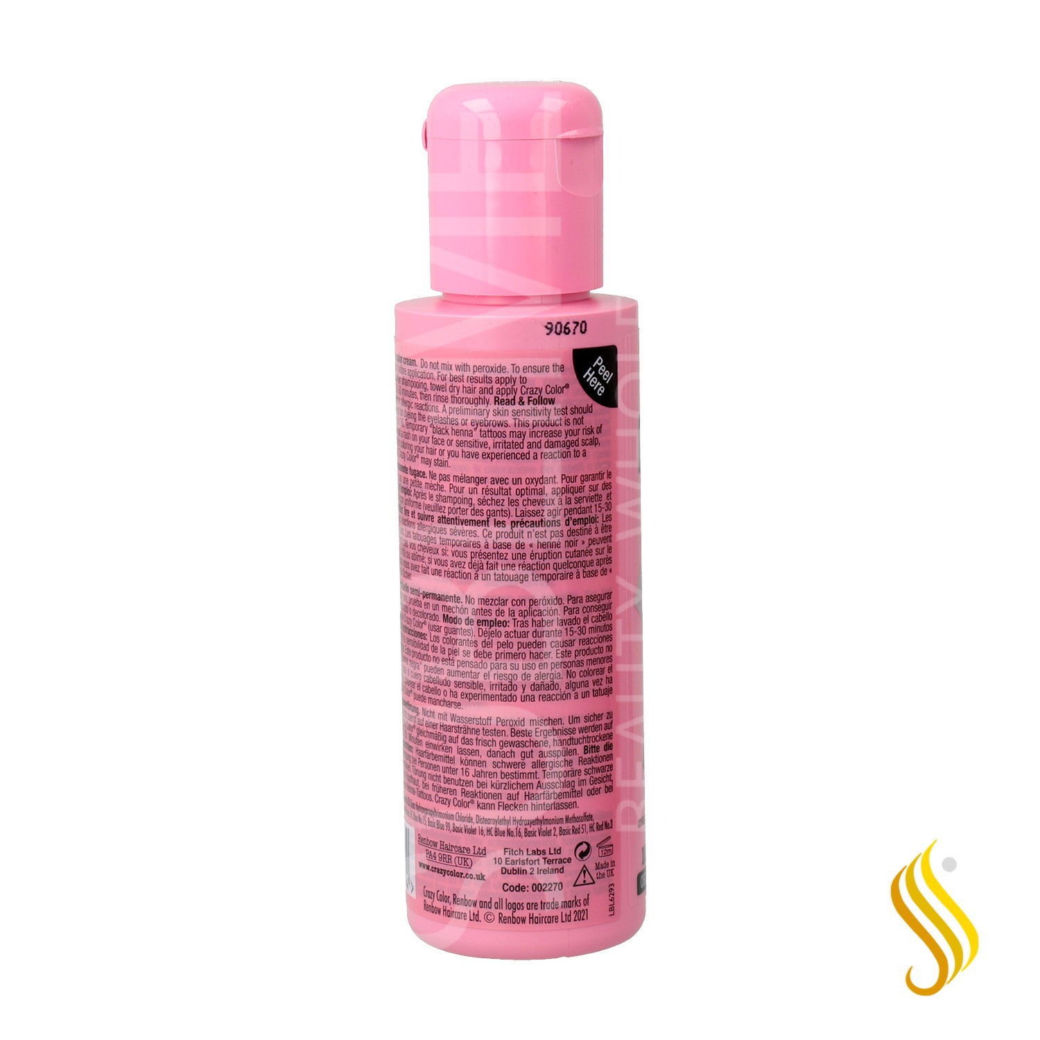 Crazy Color 027 Prata 100ml