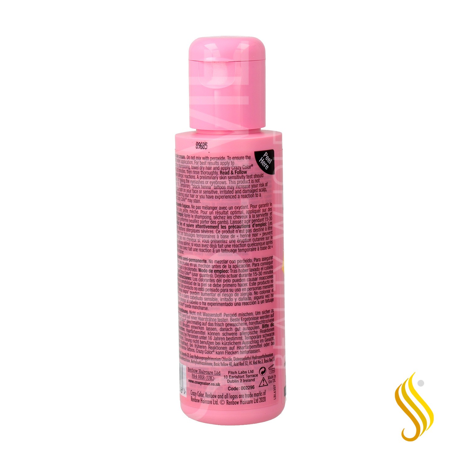 Crazy Color 77 Caution Uv 100 ml (Amarillo)