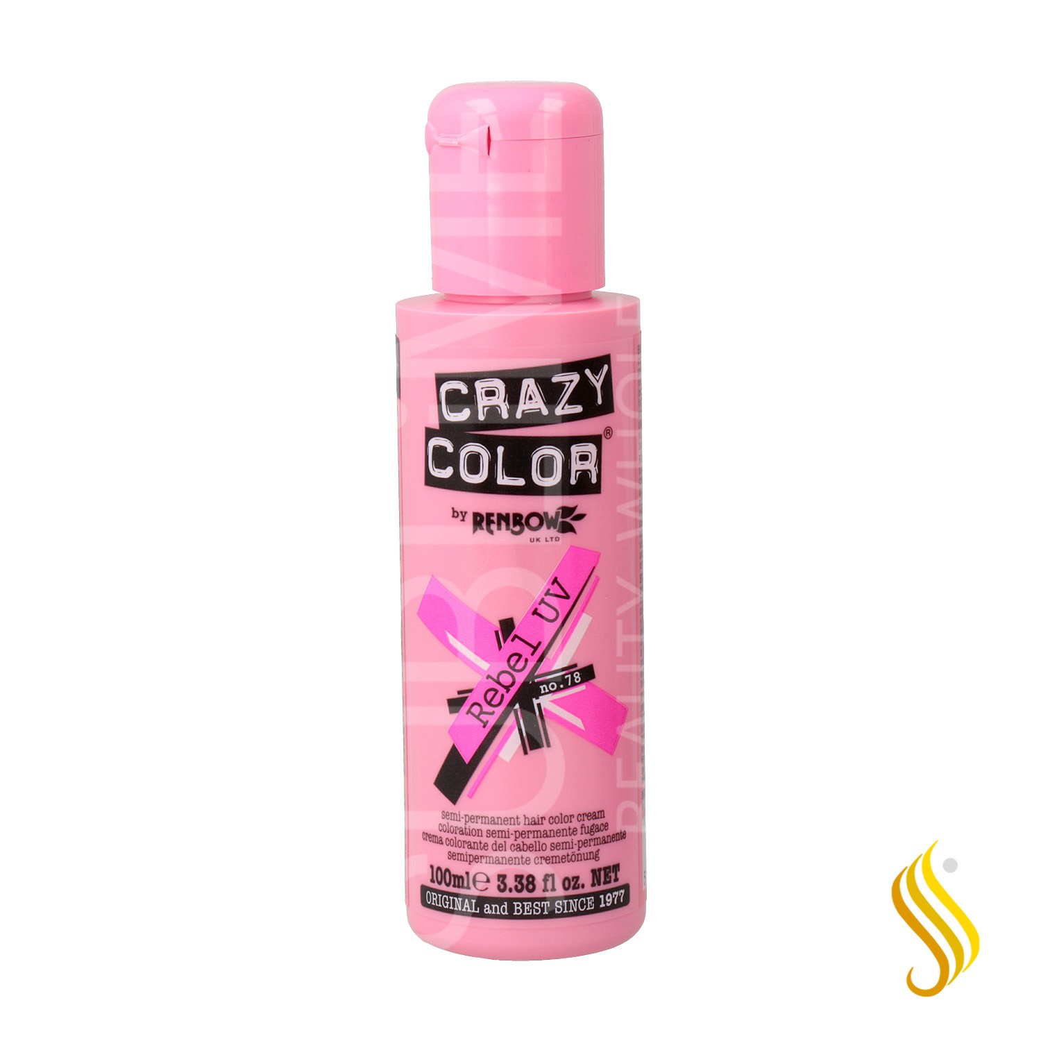 Crazy Color 78 Rebel Uv 100 ml (Rosa)
