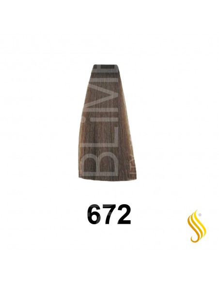 Exitenn Color Creme 60ml, Cor 672 Rubio Escuro Choco