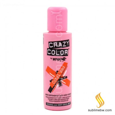 Crazy Color 57 Coral Rede 100 Ml 