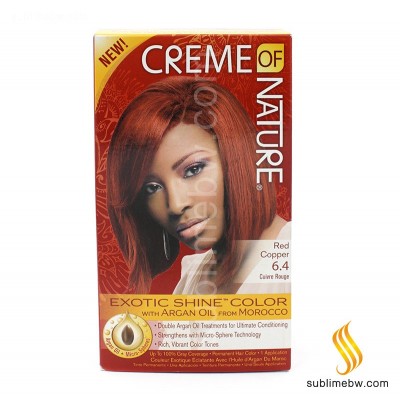 Cream Of Nature Argan Color Red Copper 6.4