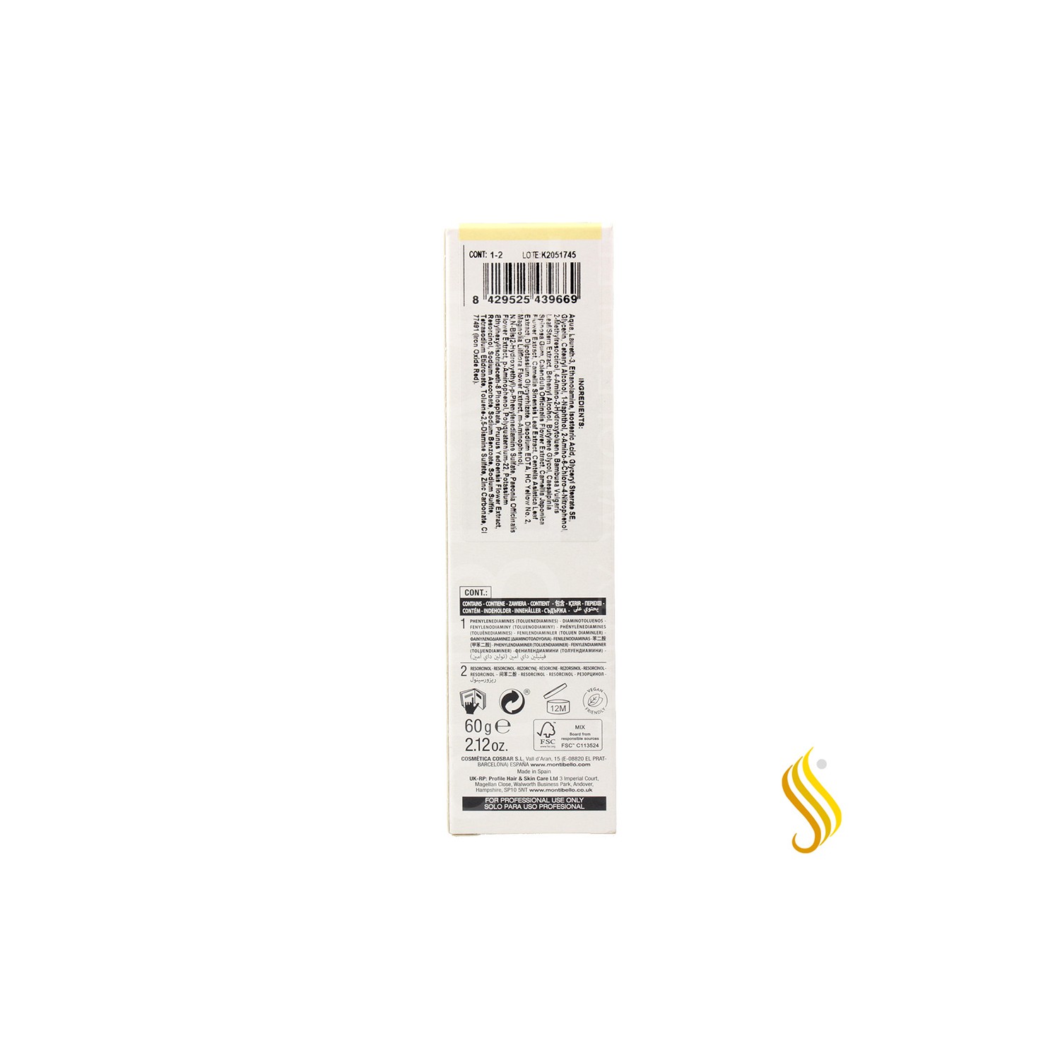 Montibello Dénuée Sans Ammoniaque 3.60