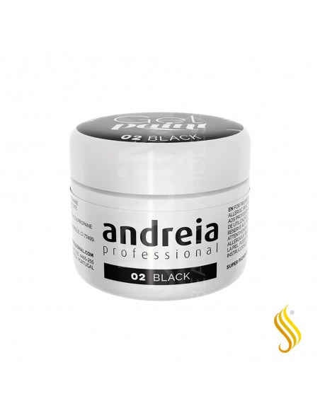 Andreia Gel Tinta Preta 02 4 ml