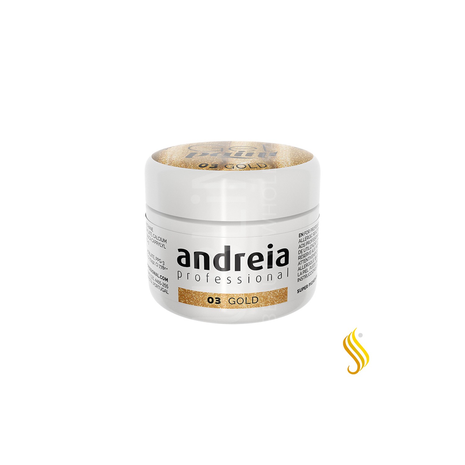 Andreia Gel Paint Gold 03 4 ml