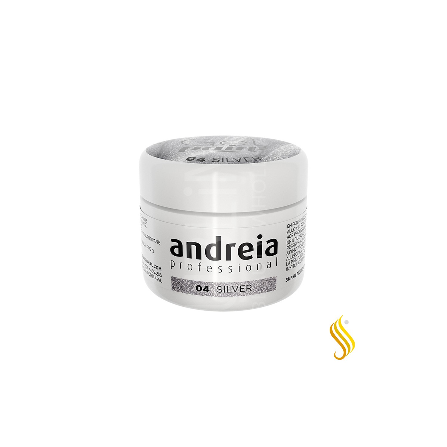 Andreia Gel Tinta Prata 04 4 ml