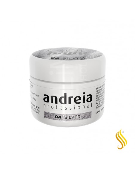 Andreia Gel Paint Silver 04 4 ml