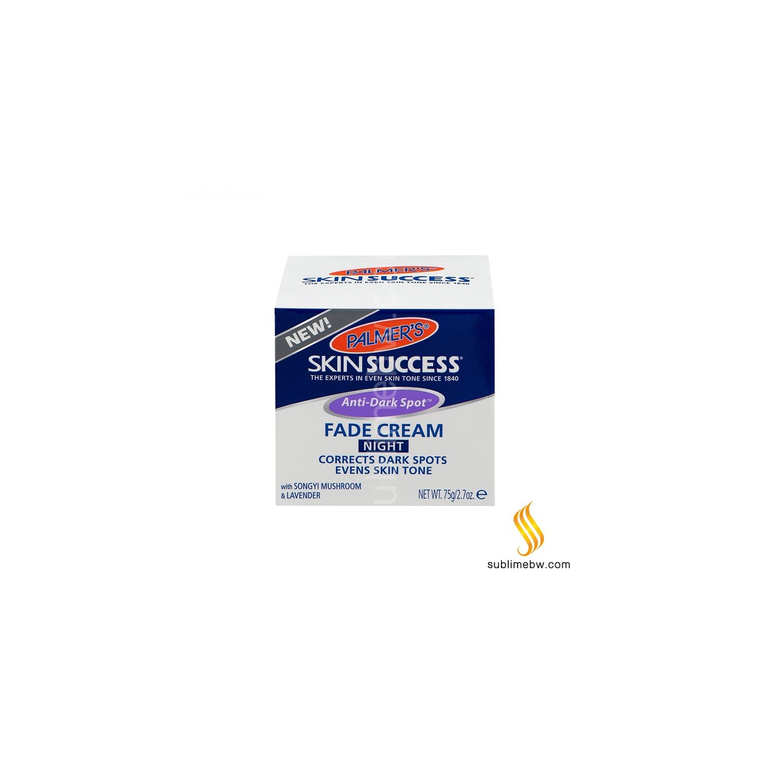 Palmers S/s Fade Cream Night 75g (7636-6)