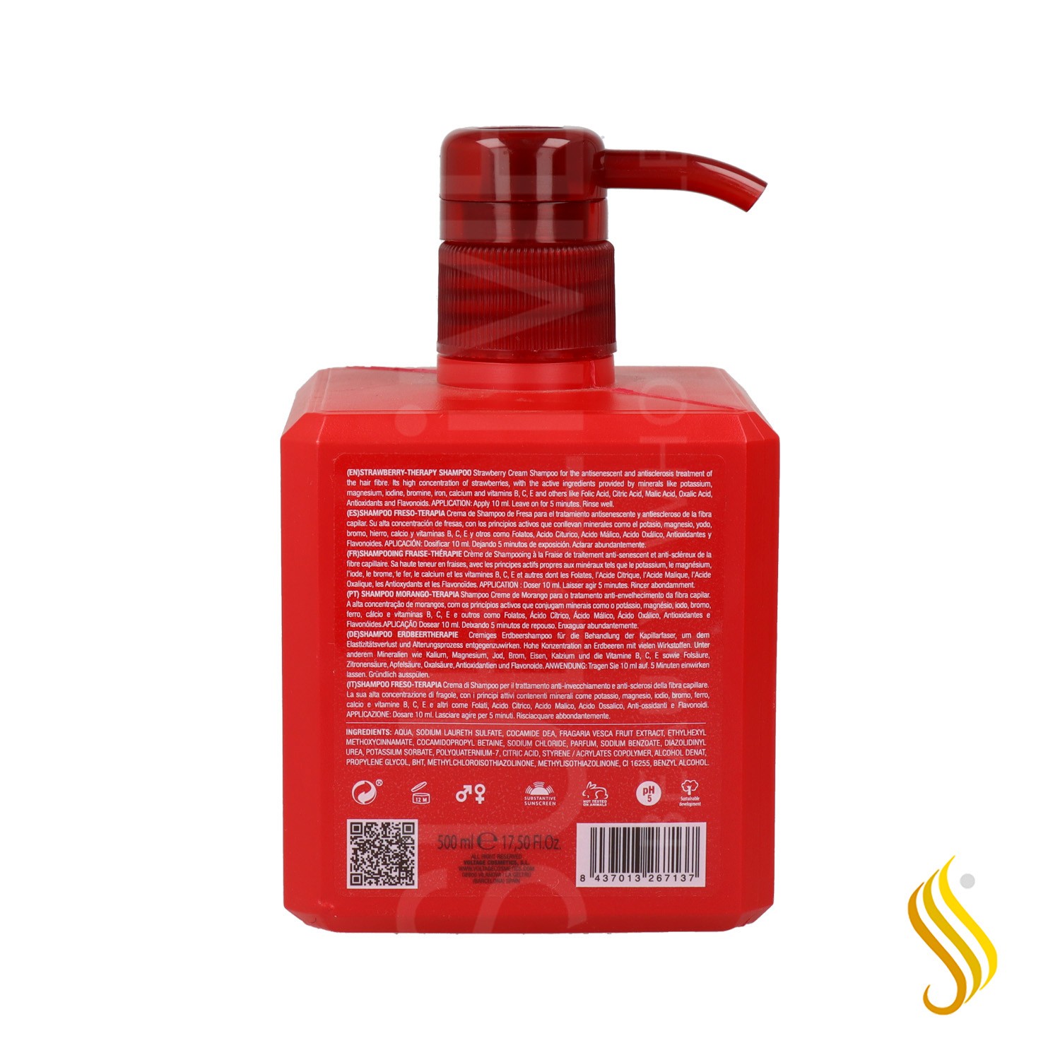 Voltage Anti Age Xampu Morango 500 Ml 