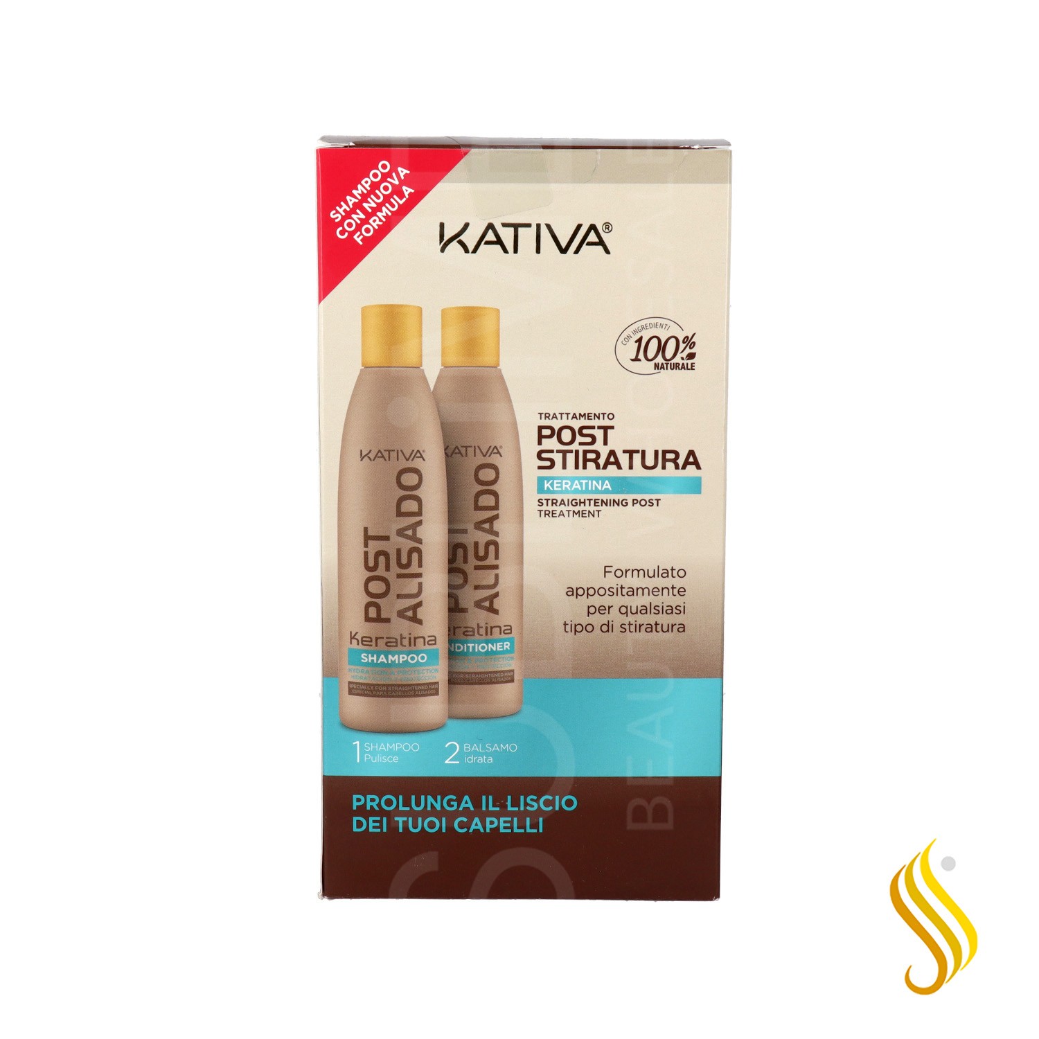 Kativa Post Lisse Keratin Kit (Shampooing+Conditionneur)