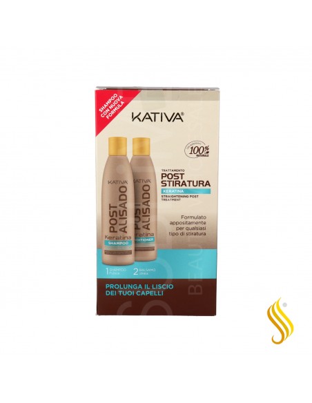 Kativa Post Lisse Keratin Kit (Shampooing+Conditionneur)
