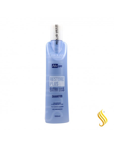 Ativare Restore Plus Extra Liss Shampooing 250 ml (Sans Sel)