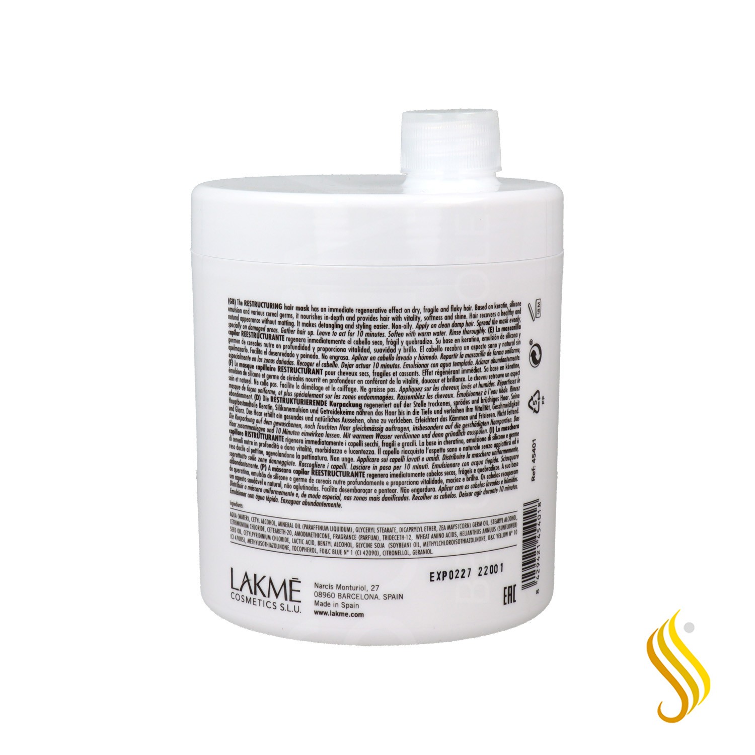 Lakme Master Restructuring Hair Mascarilla 1000 ml